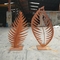 Corten Steel Rusty Metal Garden Ornaments Sculpture Leaf Shape